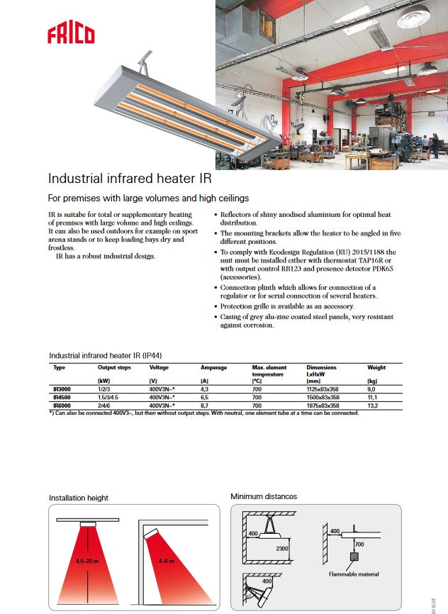 IR IC grijalica 6 kW