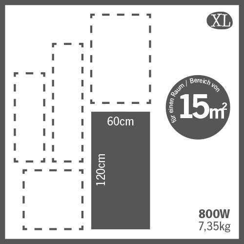 HEATNESS IC panel - SIMPEL Pro SLIKA - XL - 700W