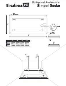 HEATNESS IC panel - SIMPEL Pro STROP - XL - 700W