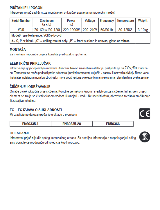 HEATNESS IC panel - SIMPEL Pro ZID - XS -300W
