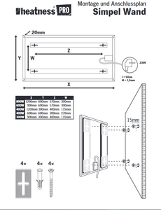 HEATNESS IC panel - SIMPEL Pro ZID - L - 500W
