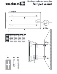 HEATNESS IC panel - SIMPEL Pro SLIKA - XL - 700W